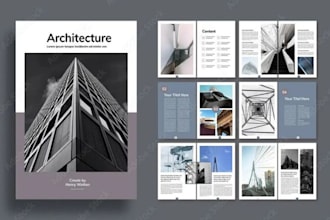 design real estate investor tri fold brochure investment portfolio booklet