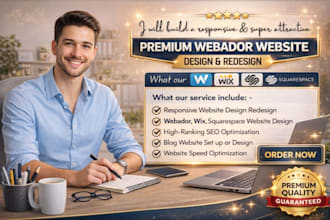 design or redesign squarespace website, webador redesign hostinger website, wix