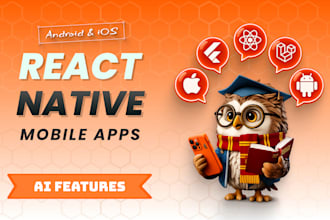 do mobile app development ios android app with react native and ai