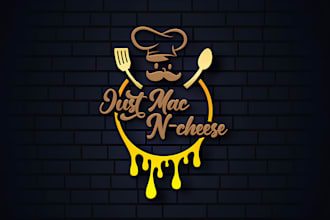 create modern food, restaurant and fast food logo branding