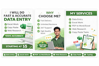 data entry and operation