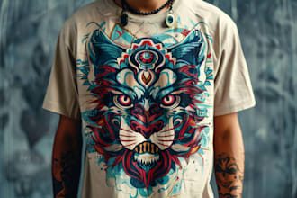 create unique streetwear, edgy, artsy tshirt designs