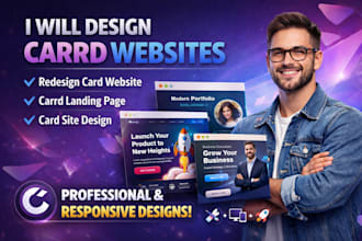 design carrd website redesign card website  carrd landing page card