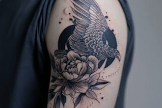 create an amazing custom tattoo design with my experience