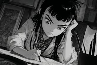 draw great manga pages for you