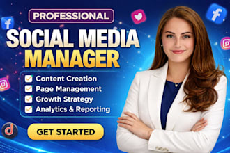 be your social media manager social media post social media marketing manager