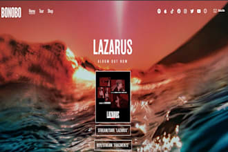 build squarespace music artist website indie artist  artist portfolio website