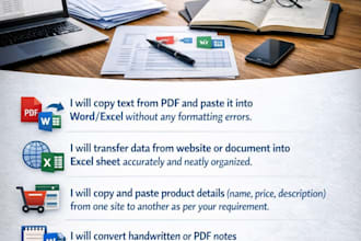 do fast typing, copy paste and PDF to word conversion