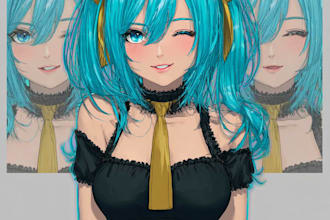 draw anime, manga or game characters