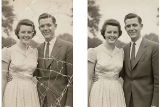 restore and repair your old damaged photos professionally