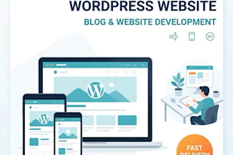 create responsive wordpress website, blog or website development