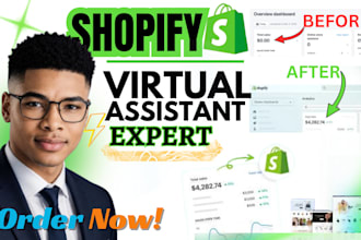be your shopify virtual assistant,shopify store virtual assistant, store manager