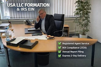 be your registered agent for US llc and annual report filing