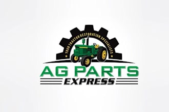 design natural agriculture brand logo