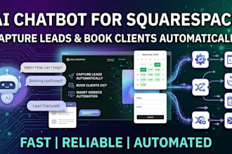 build ai chatbot, appointment booking system squarespace