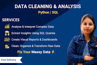 clean and analyze your messy data using python and sql