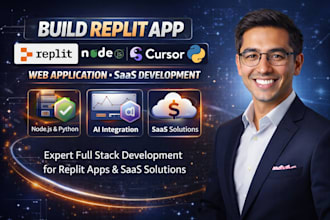 build replit app nodejs cursor ai web application python saas deployment