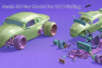 create 3d car modeling, vehicle design, automotive stl file for car printing