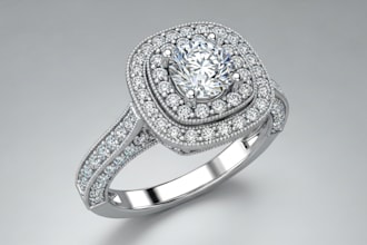 do jewelry cad design rings pendants bracelets for 3d rendering and 3d printing