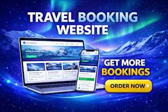 build travel tour website arctic adventure booking website tour operator website