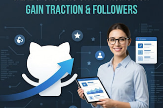 do real and organic github promotion to gain traction and followers