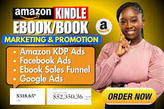 do amazon kdp ads kindle ebook promotion and book sales funnel setup
