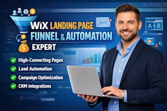 fix wix landing page funnel lead automation campaign conversion optimization