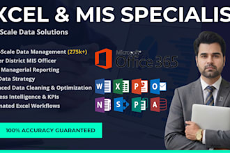 do professional data analysis, mis reporting, and business data management