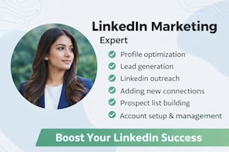 be your linkedin b2b sales and marketing manager