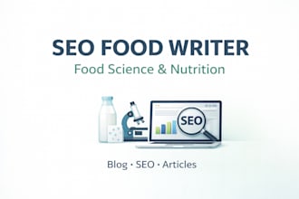 write write SEO food science and nutrition blog articles