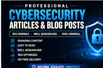 write professional cybersecurity articles