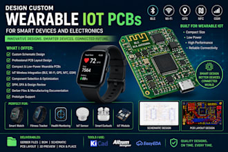 design custom wearable iot pcbs for smart devices and electronics