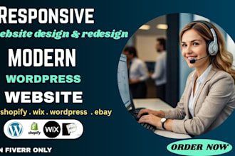design or redesign site123 website with SEO and wordpress website optimization