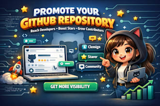 promote your github repository to github developers and growth