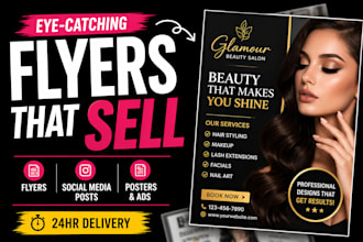 design eye catching business flyers and facebook ads