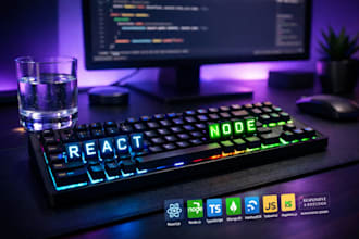 build a professional fullstack website with react and nodejs