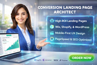 build a landing page with wordpress wix unbounce or shopify
