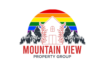 design real estate team logo in the blue ridge mountains