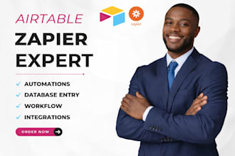 setup airtable automation, database and zapier integration for your business