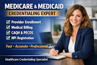 do medicare medicaid credentialing provider enrollment medical billing caqh npi