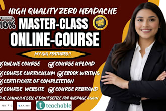 create thinkific course content, online course content, kajabi course creation