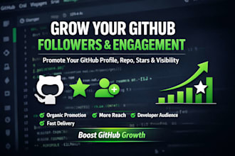 promote and grow your github  followers and engagement