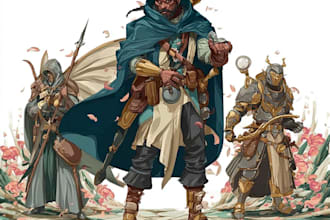 do dnd character art, fantasy illustration or concept art