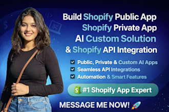 build shopify public app shopify private app ai custom solution app shopify API