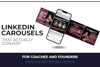 design psychology driven linkedin carousel for coaches