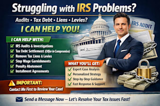 resolve irs audits, remove tax liens, stop levies, and settle tax debt fast