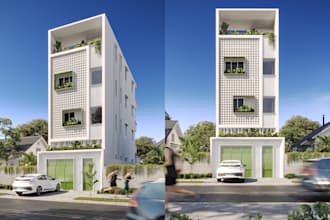 create hyper realistic 3d renders for your exteriors