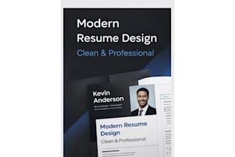 design a modern ats friendly resume for jobs and internships