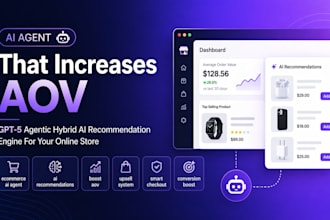 build gpt5 agentic hybrid ai recommendation engine to increase aov online store