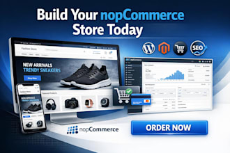 develop nopcommerce website ecommerce online shop store setup  design